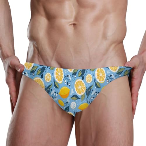 Lemon Swim Briefs for Men Swimsuit Bikini Swimwear S B04017994