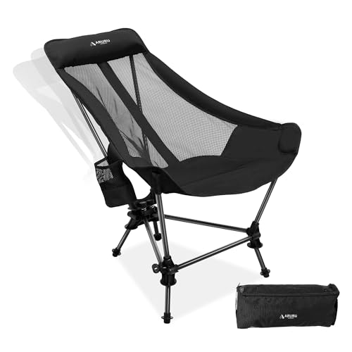 Silla Plegable de Camping ARURU 629 Ligera con Respaldo de Malla y Almohada para Cabeza miniatura 1