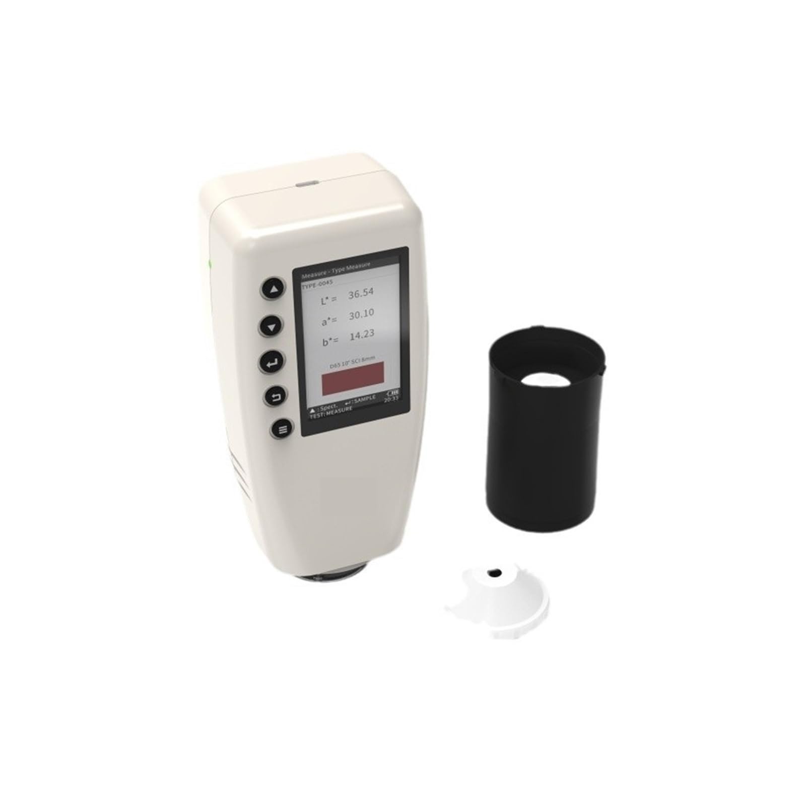 Colorimetro WR10QC Colorimetro for vernici ad alta precisione con display da 2,8 pollici Colorimetro digitale portatile preciso D65 Multifunzionale(White)