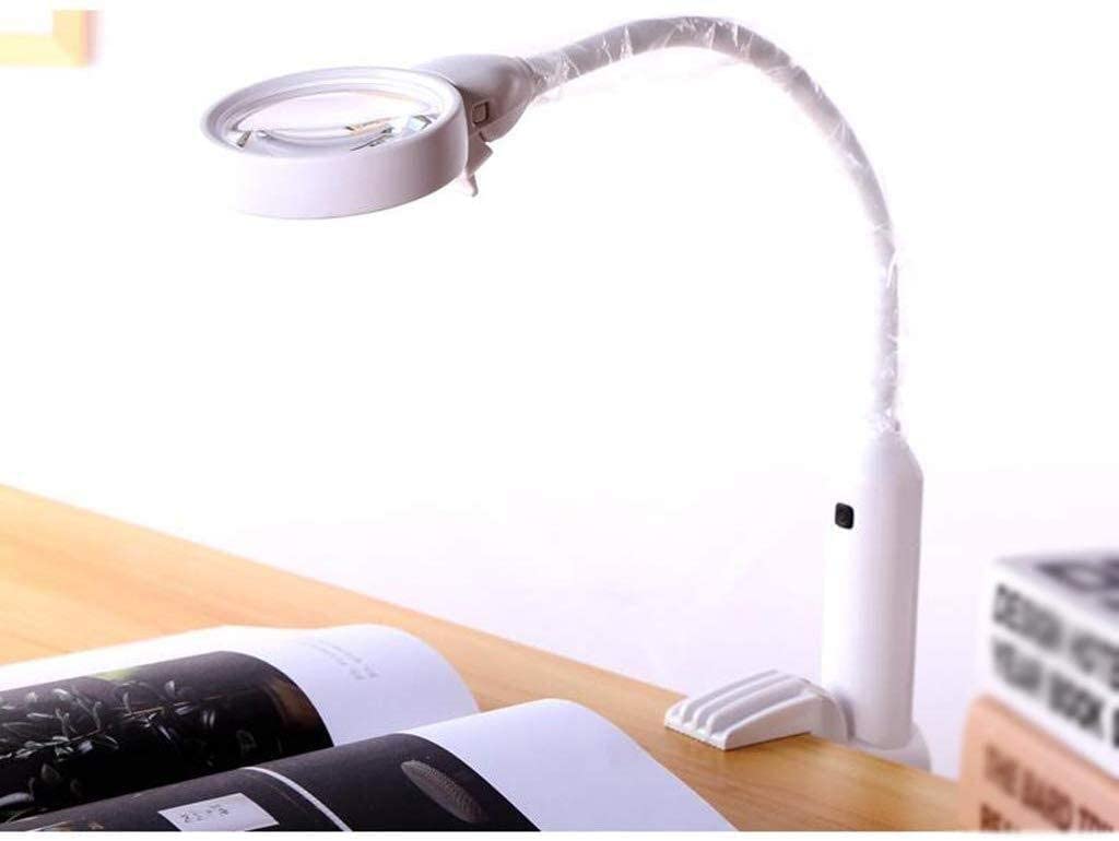 Lupa lupa/ładowanie biurkowa lampa powiększająca z diodą LED 5 do 10 razy dotyczy HD gazety książki mapa moneta biżuteria rękodzieło i hobby lupa ze światłem LED Interesting