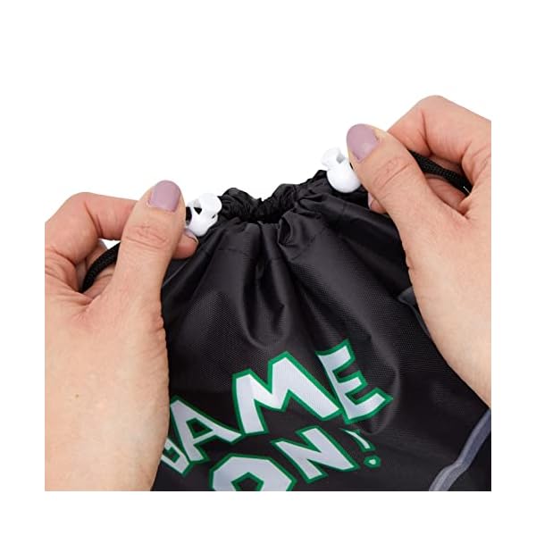 Juvale Geschenktaschen mit Kordelzug (Set, 12 Stück) - Game On! und Spielkonsolen-Design, Einseitig Bedruckt - Ideal für… – Bild 7