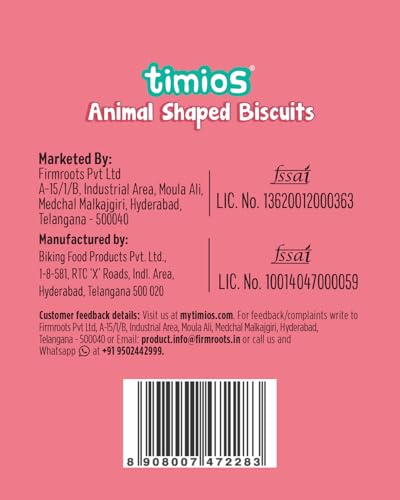 Image of Timios Zookers Mix Flavours | Kids Snacks | Baby Snacks for 12+ Months | Nutritious & 100% Natural Animal Shaped Biscuit | Pack of 4