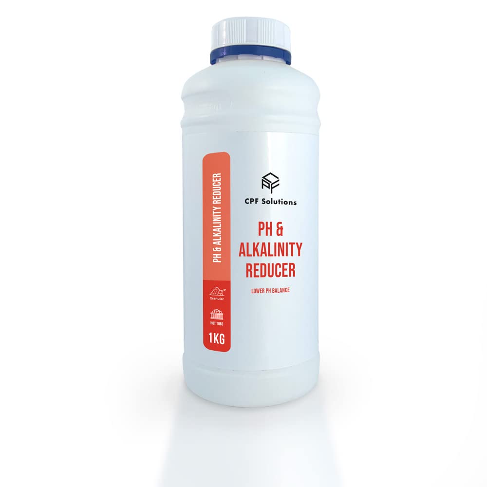 CPF Solutions 1.5kg pH Minus, pH & Alkalinity Reducer, pH Reducer - Helps lower pH in your Spa, Hot Tub & Pool