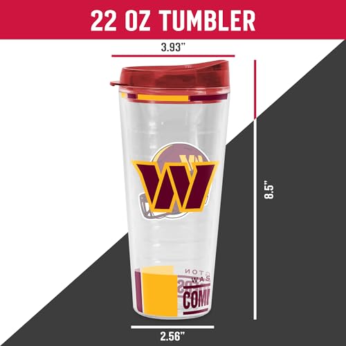 Image of Rico Industries NFL Football Double Wall Classic 16oz Or 20oz Tritan Tumbler W Lid