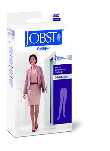 Image of Women's Opaque 30-40 mmHg Extra Firm Support Pantyhose Size: X-Large, Color: Silky Beige