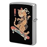 ライターケース ZIPPO兼用ケース 和風 スノーボード 猫 ジッポライター兼用ケース オイルライターケース ライター保護カバー 喫煙具