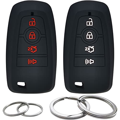 Coque de clé en silicone pour Ford Edge Explorer afin d'éviter les rayures du boîtier noir