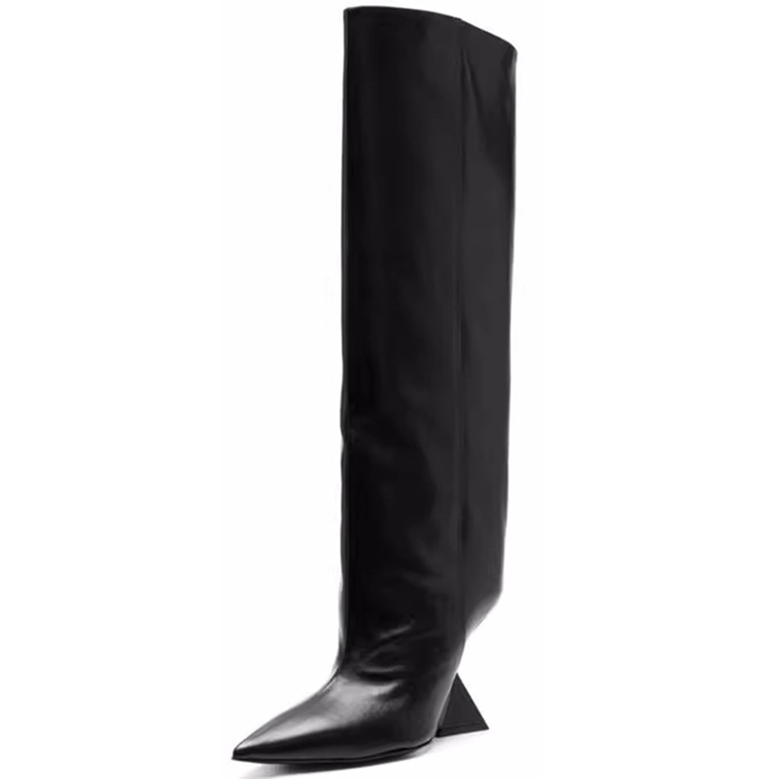 10CM/3.93IN Toe a Punta Tacchi a Spillo Sexy Coscia Donna Stivali Alti Discoteca Prom Party Pole Dancing Boots