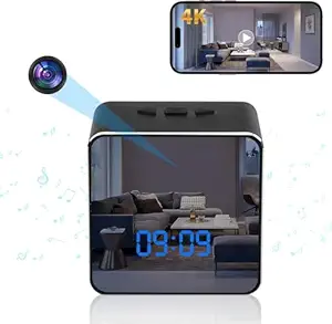 SAFETY NET, SPY CAMERA Hidden Camera Bluetooth Speaker, 4K HD WiFi Hidden Camera Clock with Video Motion Detection, Clock Camera Spy Cam, Hidden Cameras for Home Security Indoor