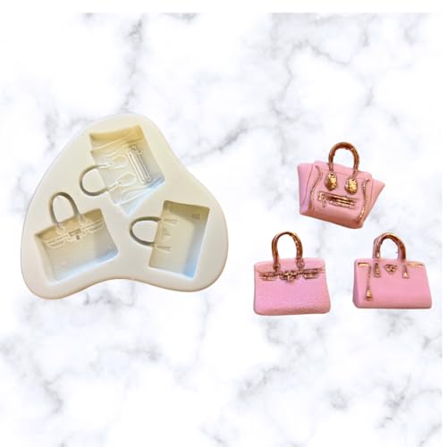 Purse Trio Silicone Mold Handbag Clutch Bags Silicone MoldsCandy Chocolate