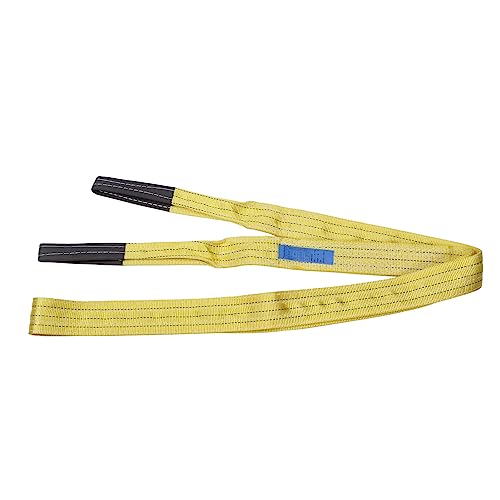 Yomiyuyr Lift Sling Straps,Polyester Rigging Lifting Strap - 6613lb Capacity and 13.12ft Length - for Heavy Lifting in Construction, Transportation, and More - Yellow