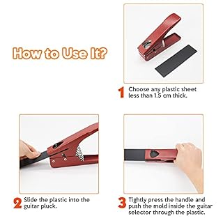 Machine à Médiator WorthPlanet DIY Guitar Pick Maker Guitar Pick Punch Maker Plectrum Punch Médiator Guitare Coupeur Portable Pick Master pour Joueurs de Guitare W090002 (Rouge) - Les Beatles, Paul McCartney, John Lennon, RIngo Starr, George Harrison Machine à Médiator WorthPlanet DIY Guitar Pick Maker Guitar Pick Punch Maker Plectrum Punch Médiator Guitare Coupeur Portable Pick Master pour Joueurs de Guitare W090002 (Rouge) – Image 5