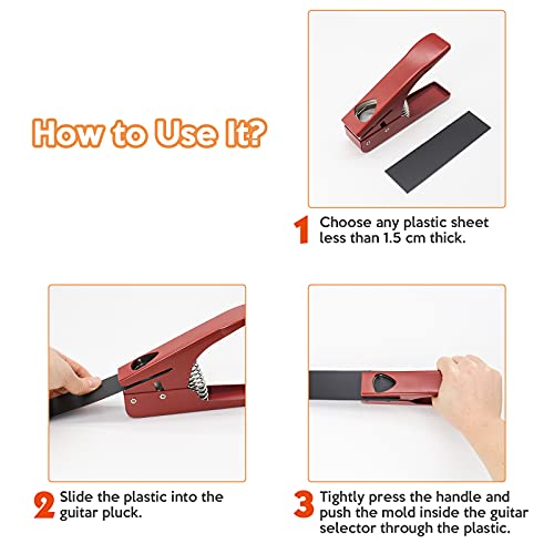 Machine à Médiator WorthPlanet DIY Guitar Pick Maker Guitar Pick Punch Maker Plectrum Punch Médiator Guitare Coupeur Portable Pick Master pour Joueurs de Guitare W090002 (Rouge) - Les Beatles, Paul McCartney, John Lennon, RIngo Starr, George Harrison Machine à Médiator WorthPlanet DIY Guitar Pick Maker Guitar Pick Punch Maker Plectrum Punch Médiator Guitare Coupeur Portable Pick Master pour Joueurs de Guitare W090002 (Rouge) – Image 6