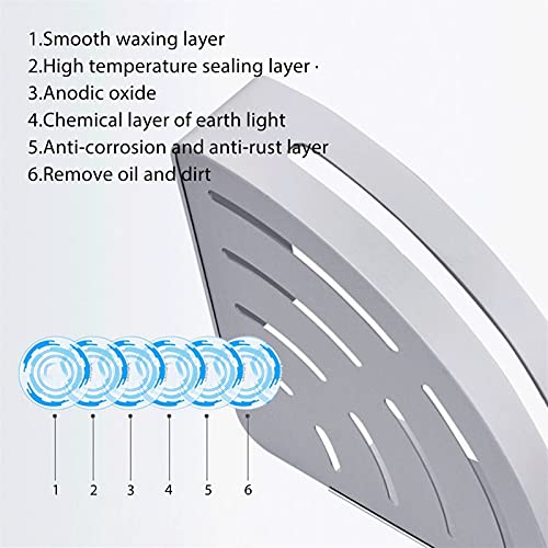 Geen Punch Bad Planken, Badkamer Keuken Planken Corner Frame Douche Plank Shampoo Opbergrek Houder Wandmontage… - Image 3