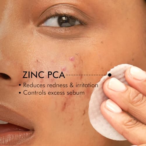 mCaffeine 2% Salicylic Acid Zinc PCA & Matcha Tea Clear Skin Acne Pads | Anti Acne Exfoliating Serum Toner Pads for Acne-Prone Skin | Unclogs... - Image 5