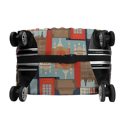 Housse de bagage élastique motifs Angleterre blanche de haute résistance pour valise
