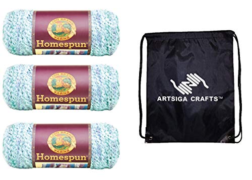 Image of Lion Brand Yarn Homespun 790-329 Waterfall
