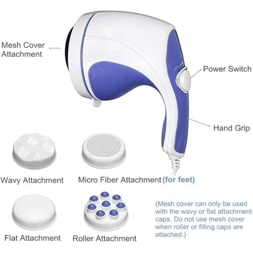 Pijano Relax Spin Tone Body Massage | Handheld Full Body Massage Machine | Deep tissue vibrational therapy for pain relief and slimming | Electric massage for neck, back, shoulders and legs Pijano Relax Spin Tone Body Massage | Handheld Full Body Massage Machine | Deep tissue vibrational therapy for pain relief and slimming | Electric massage for neck, back, shoulders and legs