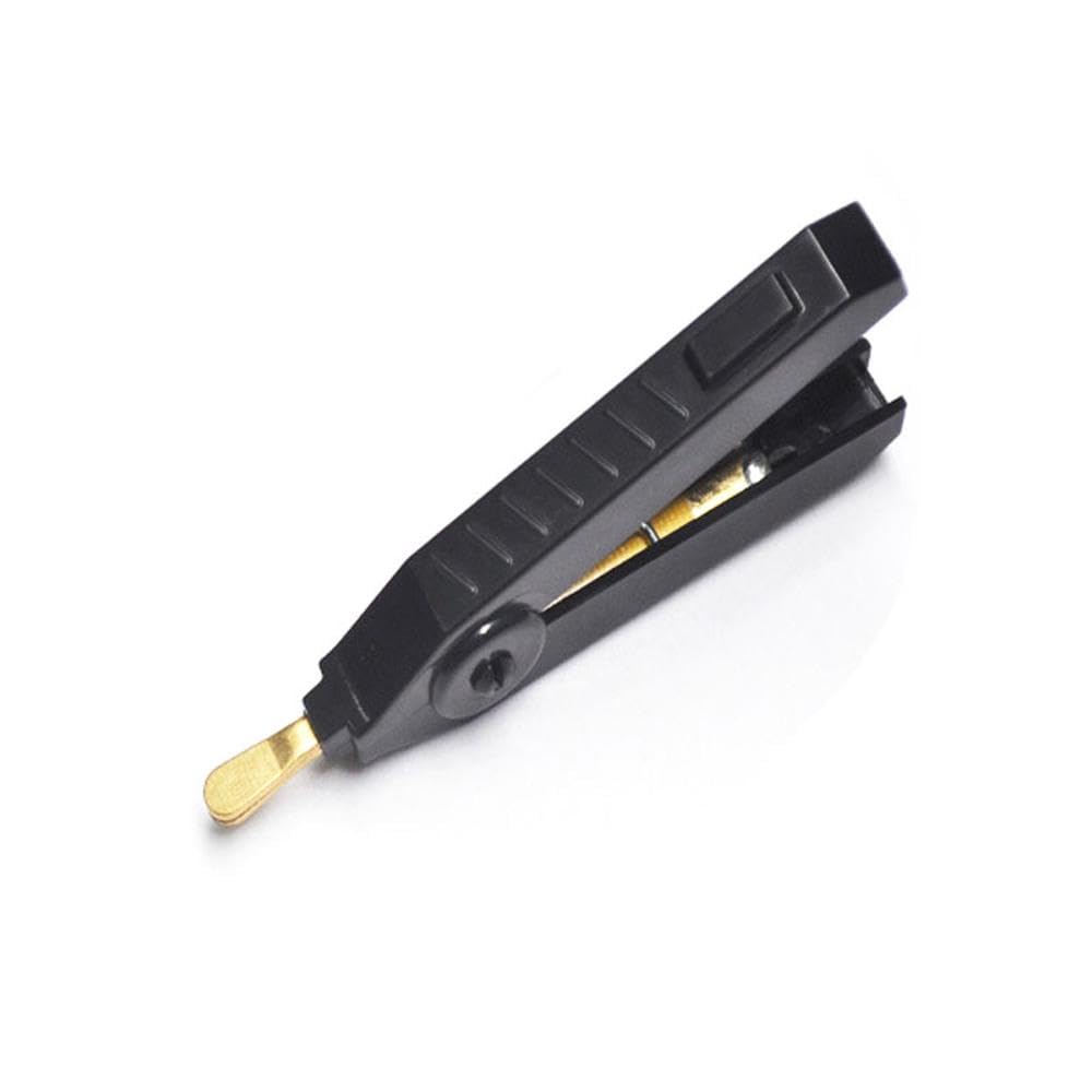 SagaSave Insulated Alligator Clips Durable Battery Electric Test Lead Clips Probe Alligator Clamps, for Testing Instruments Multimeters Voltage Detectors(Duckbill, Black)