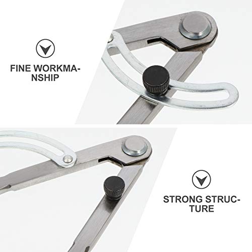 VILLCASE Bússola para Marcenaria Com Porta-Lápis Espaçador Ferramenta de Mão para Desenhar Círculos