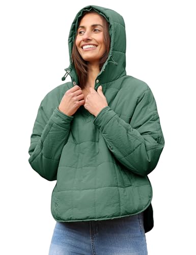 AMEBELLE Women's Oversized Hooded Puffer Jacket Quilted Jackets for Women Lightweight Winter Warm Padded Hoodies Coat