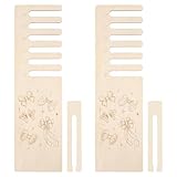 FREEBLOSS 2 Satz Bandmessbrett Holzkranzherstellungswerkzeug 2 Größen Holzschleifenmacher Für Haaranstecker DIY Bastel Und Partydekorationen