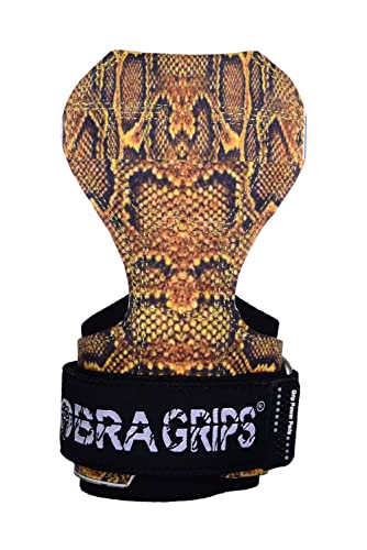 Image of Cobra Grips Weight Lifting Gloves with Adjustable Neoprene Padded Wrist Wraps - Heavy Duty Alternative to Power Lifting Hooks for Deadlifts