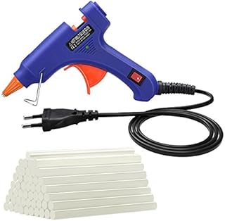 Cablor Heißklebepistole, 20W Klebepistole mit 50 Stück Klebesticks, Heißklebepistole Set für Schule DIY und Handwerksprojekte