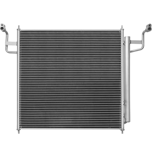 Image of Air Conditioning A /C Condenser Compatible with Nissan Titan 2004-2015 Armada 2005-2015 Pathfinder Armada 2004 Infiniti QX56 2004-2010# 3239, 3239C, 921007S200, 92100ZC00A
