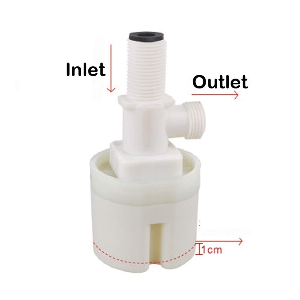 Válvula de Flotador automática integrada/Interior de Entrada Superior de 1/2 Pulgadas, válvula de Control de Nivel Inteligente de Agua for Tanque de Agua, Piscina, Torre de Agua