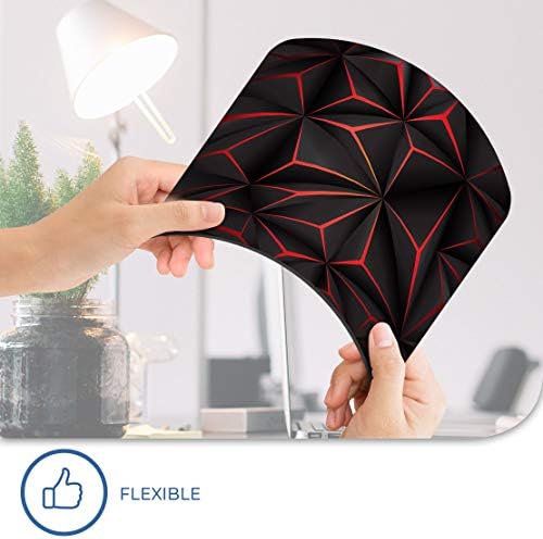 Destination Vinyl Ltd Black & Red Futuristic Mouse Mat Pad Computer PC Laptop Gaming Office Home Desk Accessory Gadget 12953