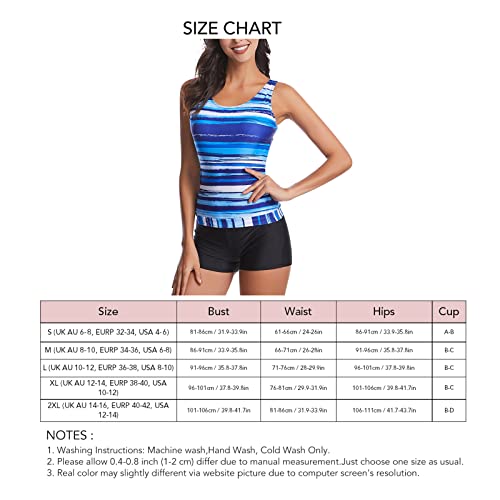 Tankini-sets voor Dames met Print Tweedelige Badpak Tankini Set voor Dames-abdominale Badmode - Image 4