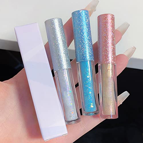 Xiahium Liquid Glitter Eyeshadow Korean Makeup Under Eye Shadow Bling, Long Lasting Loose Pigmented Bling Shimmer Highlighters For Party Wedding Daily #TOP5