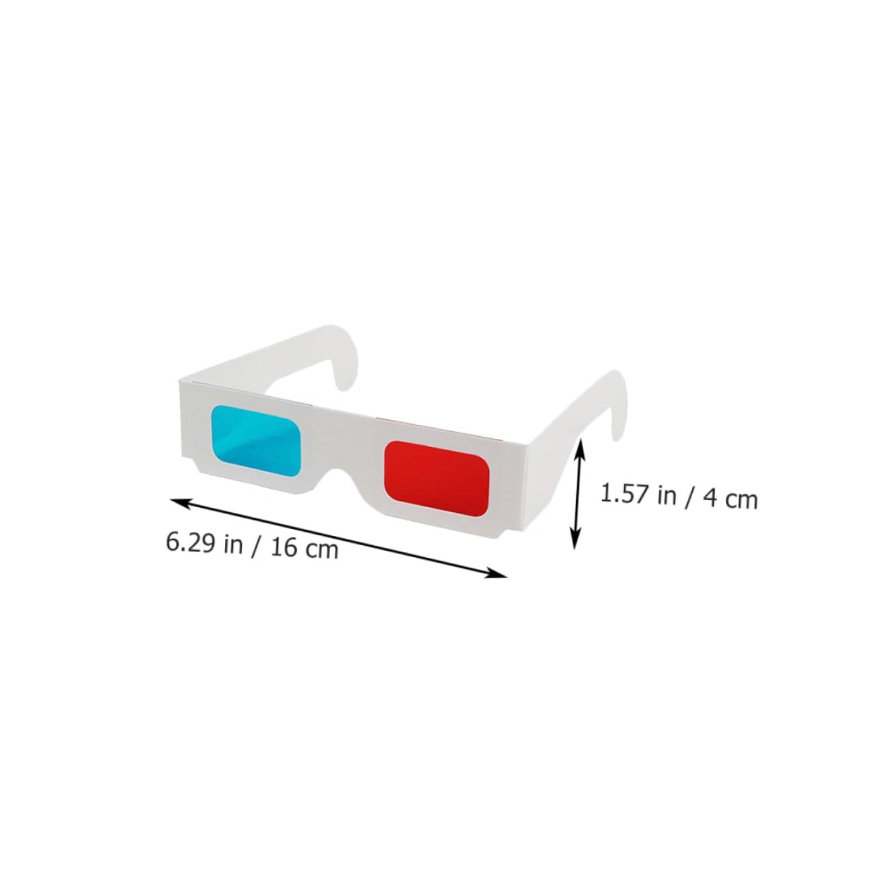 Kisangel Occhiali 3d in Cartone Anaglifici 30 Pezzi Lenti Rosse e Blu, Leggeri e Portatili, Occhiali da Cinema e Adulti, Accessori Video per Film 3d a Casa