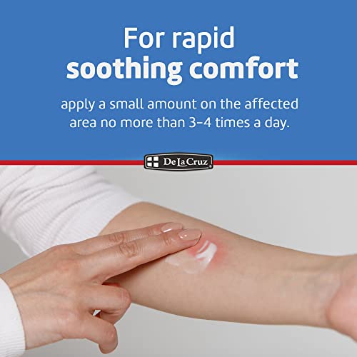 De La Cruz 1% Hydrocortisone Ointment - Maximum Strength - Topical Anti Itch Ointment - Dry Skin, Redness, Dermatitis, Eczema and Rashes - 1 OZ (28g)