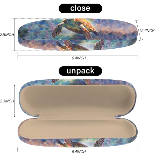 Image of Eyeglasses Case Hard Shell Protective Case for Glasses Eyeglass Box with Cleaning Cloth for Boys Men Man Cute Aesthetic