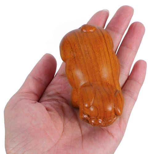 Estatua de Cerdo de Madera Tallada para Decoración de Escritorio miniatura 6