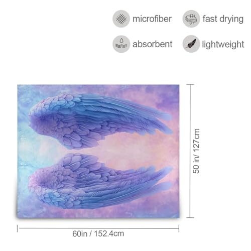 Chifigno Purple Angel Wings Throw Blanket thumb #2