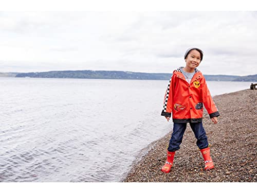 Image of Western Chief Kids Ladybug Rain Boot(Toddler /Little Kid /Big Kid) | Built for outdoor play, pull-on loops for self-dressing, comfort EVA insole, rubber traction outsole, toddler to big kid size