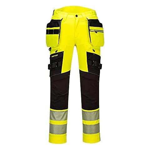 Portwest DX442YBR36 Men's Yellow/Black Work Trousers Cover