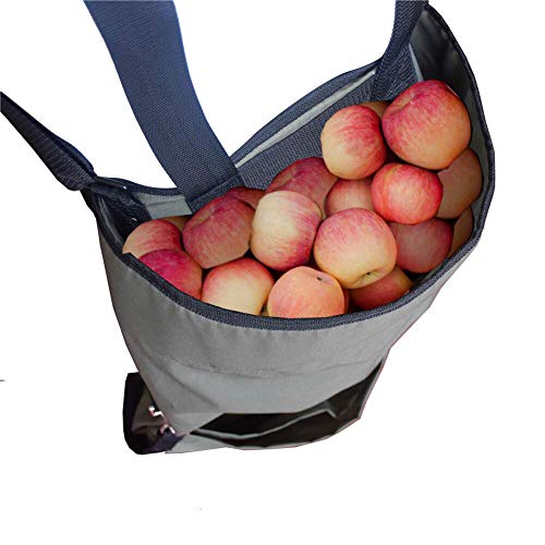 Ardermu Jardin Fruit Cueillette Tablier - Grand Cueillir des Fruits  Sac À Toute épreuve Tissu Oxford - Poches de Rangement Vertes pour Fruits Légumes avec Taille Ajustable pour Femme Homme