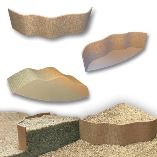 Generisch Aquarium Eck-Terrasse - Aquarium Bodengrund Abtrenner & Erhöhung Aquascaping Dekoration (Beige)