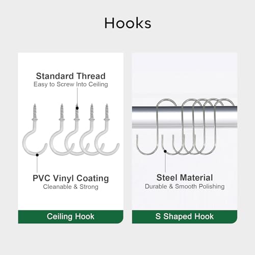 GROWNEER 5 Packs Macrame Plant Hangers with 5 Hooks, Different Tiers Handmade Cotton Rope Hanging Planters Set Flower Pots Holder Stand for Indoor Outdoor Boho Home Decor