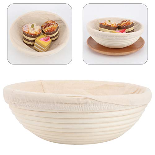 Luxshiny Pão Banneton Rattan Rattan Doughing Cesta Pão Fazendo Pão De Pão De Pão De Pão De Pão Com F