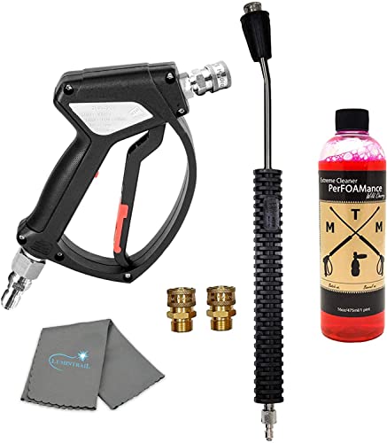 MTM Hydro Pro Cleaning Kit 2 with SGS28 Spray Gun and 20" Bent Stainless Lance Bundle Includes MTM Soap and Cloth