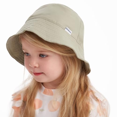 Gerber Unisex Baby UPF 50+ Baby Sun Hat Toddler Beach Bucket Hat 2-5 Years, Olive, One Size - image 5