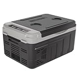 EUHOMY 車載冷蔵庫 ポータブル冷蔵庫 小型 10L 【-20℃～20℃ 急速冷凍】 コンパクト 10L 持ち運び 小型 3WAY電源対応 低電圧保護 車載家庭両用 キャンプ 車中泊 DC12V/24V AC100V コンプレッサー式 ブラック