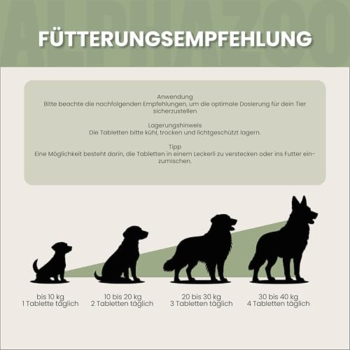 alphazoo Seelenruhe Tabletten für Hunde - Beruhigungsmittel 50 Stück - 75g