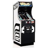 Numskull Quarter Arcades Qix コレクターズエディション ミニアーケード - 1/4スケール 本物の木製レプリカ オリジナルROM 充電式バッテリー 3Wスピーカー レトロ愛好家向け