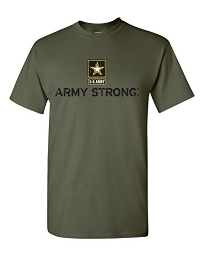 ARTIX Army Strong US Army Unisex T-Shirt Cool Shirts Large Military Green